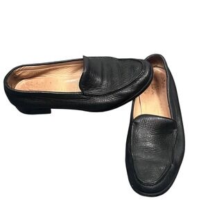 Arthur Beren Loafers Womens 9 Black Leather Slip On Dress Shoes Made in Italy